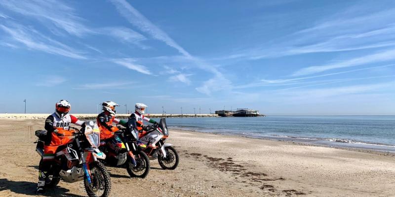 Malle Mutor sulla spiaggia di Rimini