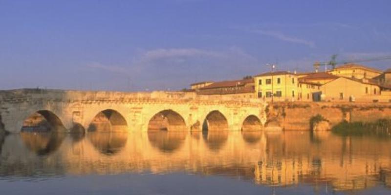 Rimini, the bridge of Tiberius