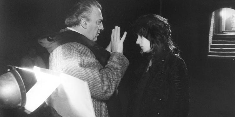 Fellini e Anna Magnani sul set di Roma