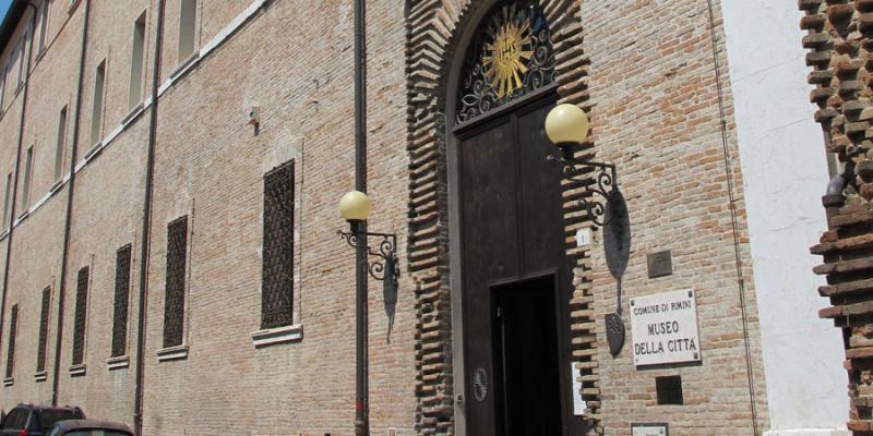 entrance to Rimini City Museum 'Luigi Tonini'