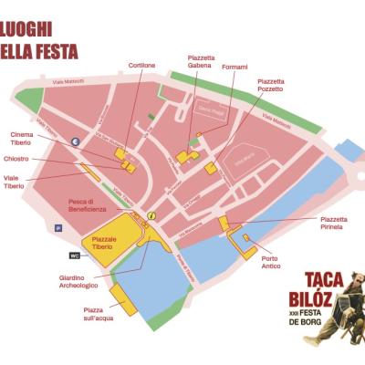 mappa della festa de Borg 2024