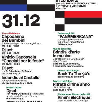 Programma Capodanno 2024 - 2025