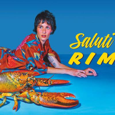 Saluti da Rimini - Donna con aragosta