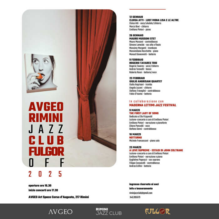 Rimini Jazz Club | FulgorOFF | AVGEO | 2025