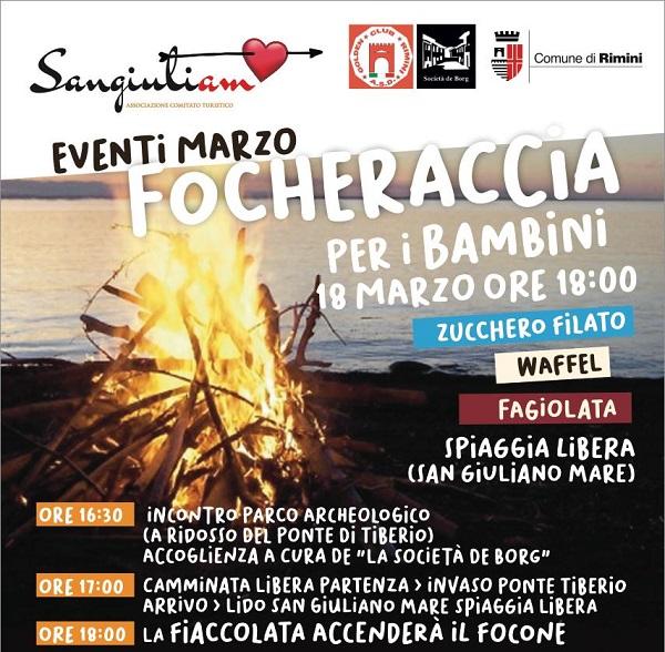 Fogheraccia a San Giuliano Rimini