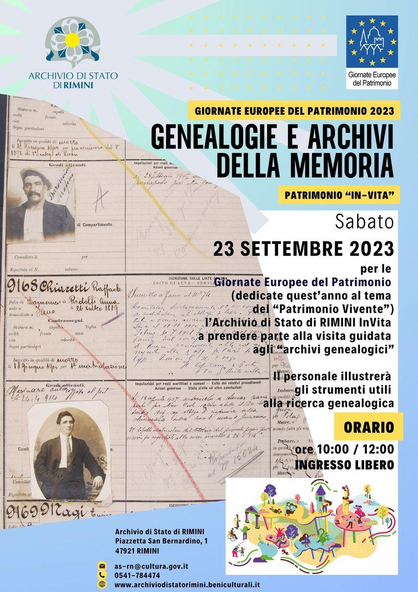 Genealogie e archivi della memoria