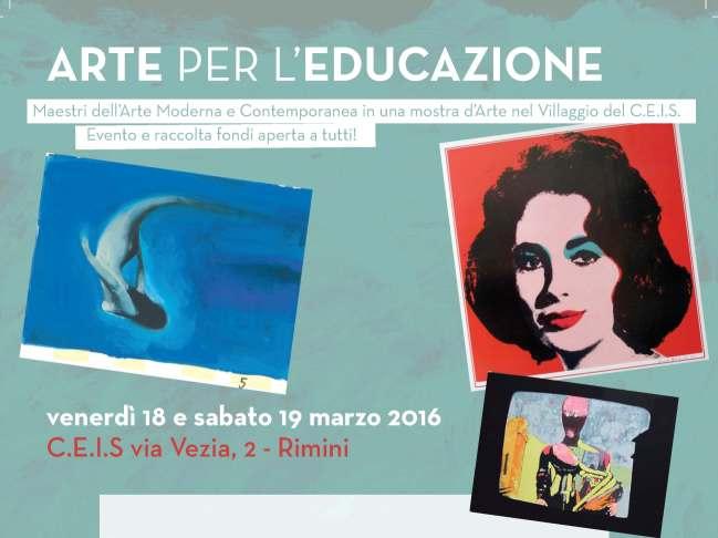 Immagine mostra 'Arte per l'Educazione' al C.E.I.S. di Rimini