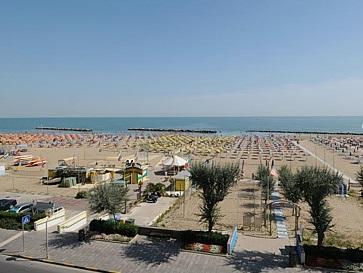 Veduta panoramica della spiaggia - Bagno 12, Rivabella