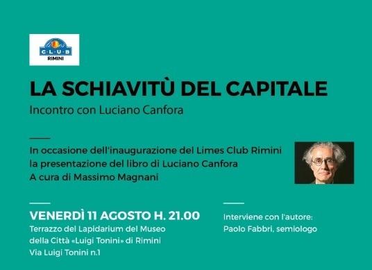 Presentazione del libro di Luciano Canfora: La schiavitù del capitale