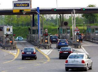 Motorway toll gate