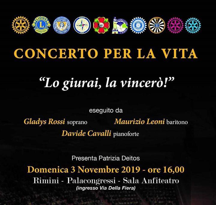 Concerto per la vita al Palacongressi di Rimini