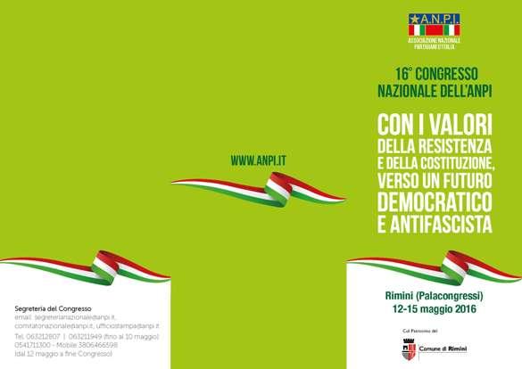 16° Congresso Nazionale ANPI - Rimini 2016