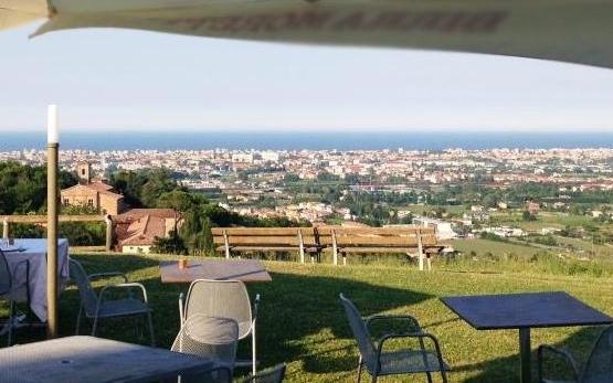 Panorama of Rimini from the Covignano hill 