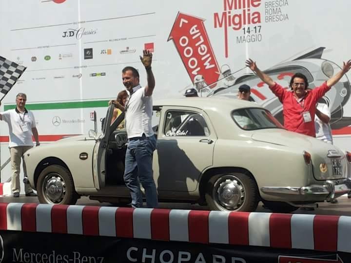 Equipaggio riminese Menichetti/Baiardi alla corsa Mille Miglia