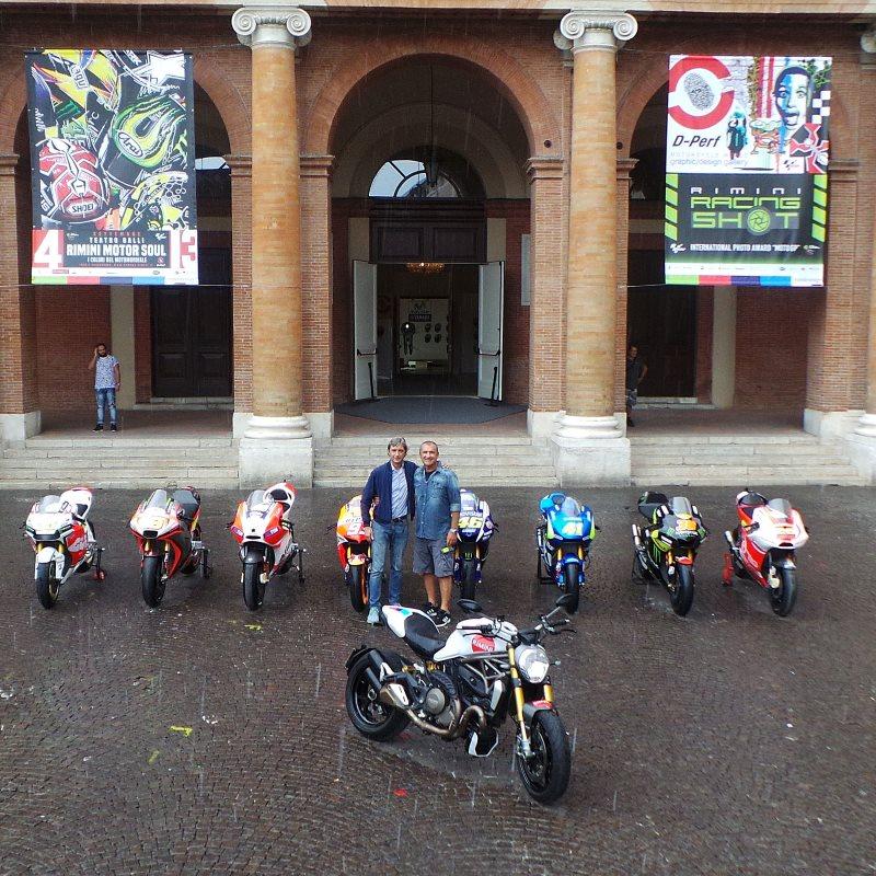 le factory bike del motomondiale, il Sindaco Gnassi e Aldo Drudi