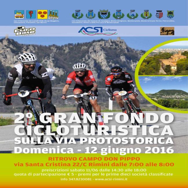 Gran Fondo Cicloturistica 2016 sulla via Protostorica Rimini - Appennini