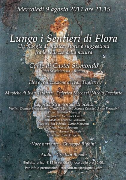 Locandina 'Lungo i sentieri di Flora' di Ivan Tiraferri