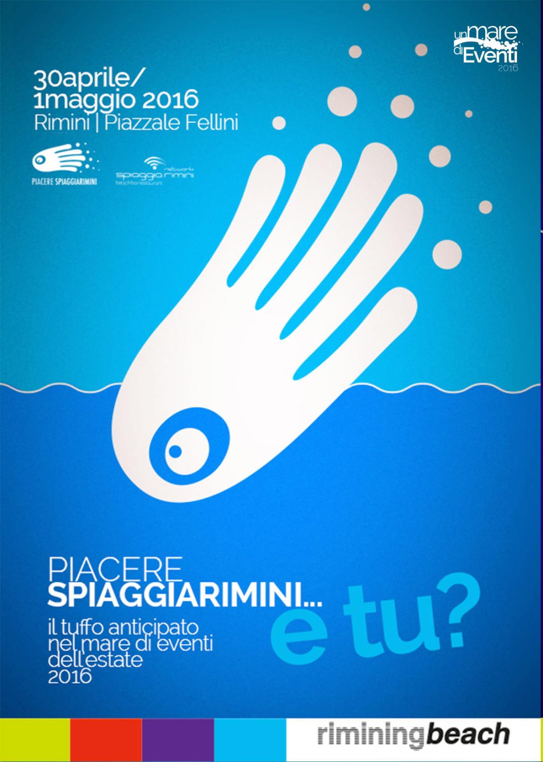 Locandina Piacere Spiaggia Rimini 2016