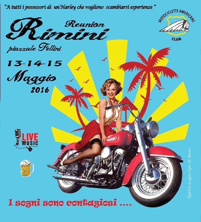 Immagine locandina Reunion Harley Rimini 2016