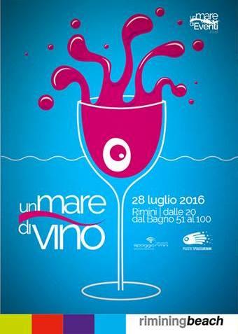 Locandina 'Un mare di Vino' di Spiaggia Rimini Network