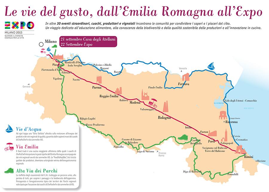 l'Emilia Romagna in viaggio verso Expo