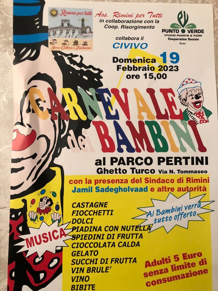 Carnevale dei bambini al parco Pertini