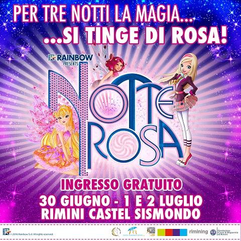 Notte Rosa al Castello con le Winx