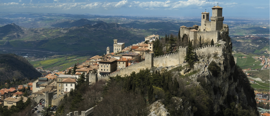 San Marino - first tower