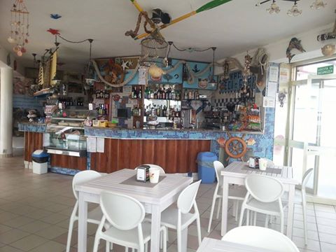 Inside of the bar restaurant