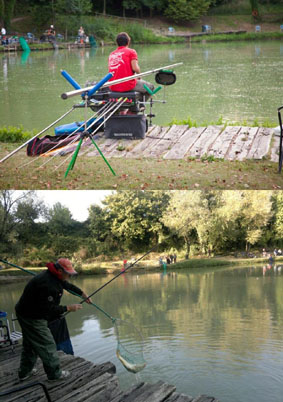 Pesca sportiva al lago