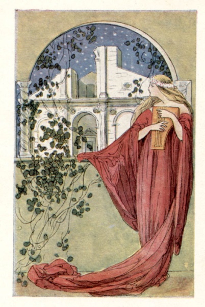 Illustrazione di F. Nonni, da Un tempio d’amore di A. Beltramelli, 1912