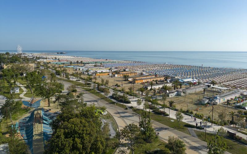 Parco del Mare e la spiaggia di Rimini