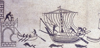 mosaic of the boats  - Museo della città