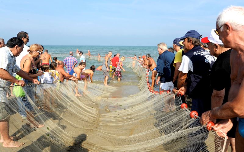 Rievocazione della Pesca alla Tratta a Rimini